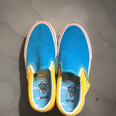 VANS x The Simpsons Blue/White Lace-Up Sneakers Men\'s US 10.5 Casual Vans x The Simpsons Bart Simpson Chukka Pro Mens US 7 Skate  main image 3