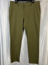 Quince Pants Mens 36x34 Olive 24/7 Smart Chino Straight Ultra Stretch Drawstring
