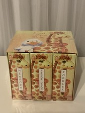 Sweet New Baby Giraffe Photo Album Set Newborn -First Year -Toddler 4pc NEW