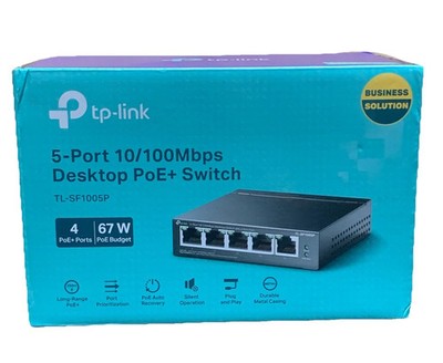 TP-Link TL-SF1005P 5-Port Fast Ethernet PoE Unmanaged Desktop Switch 10/100