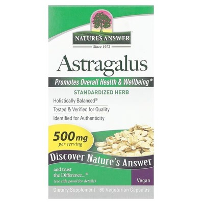 Natures Answer Astragalus Root, Capsules - 60 vcaps (399,83 EUR/kg)