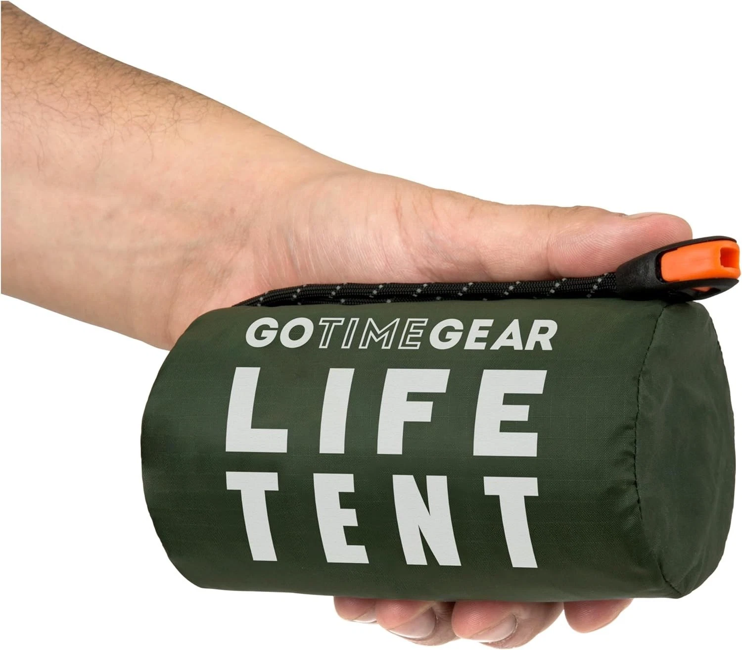 Go Time Gear Survival Life Tent • 2 Person Mylar Emergency Shelter Tube Tent + P