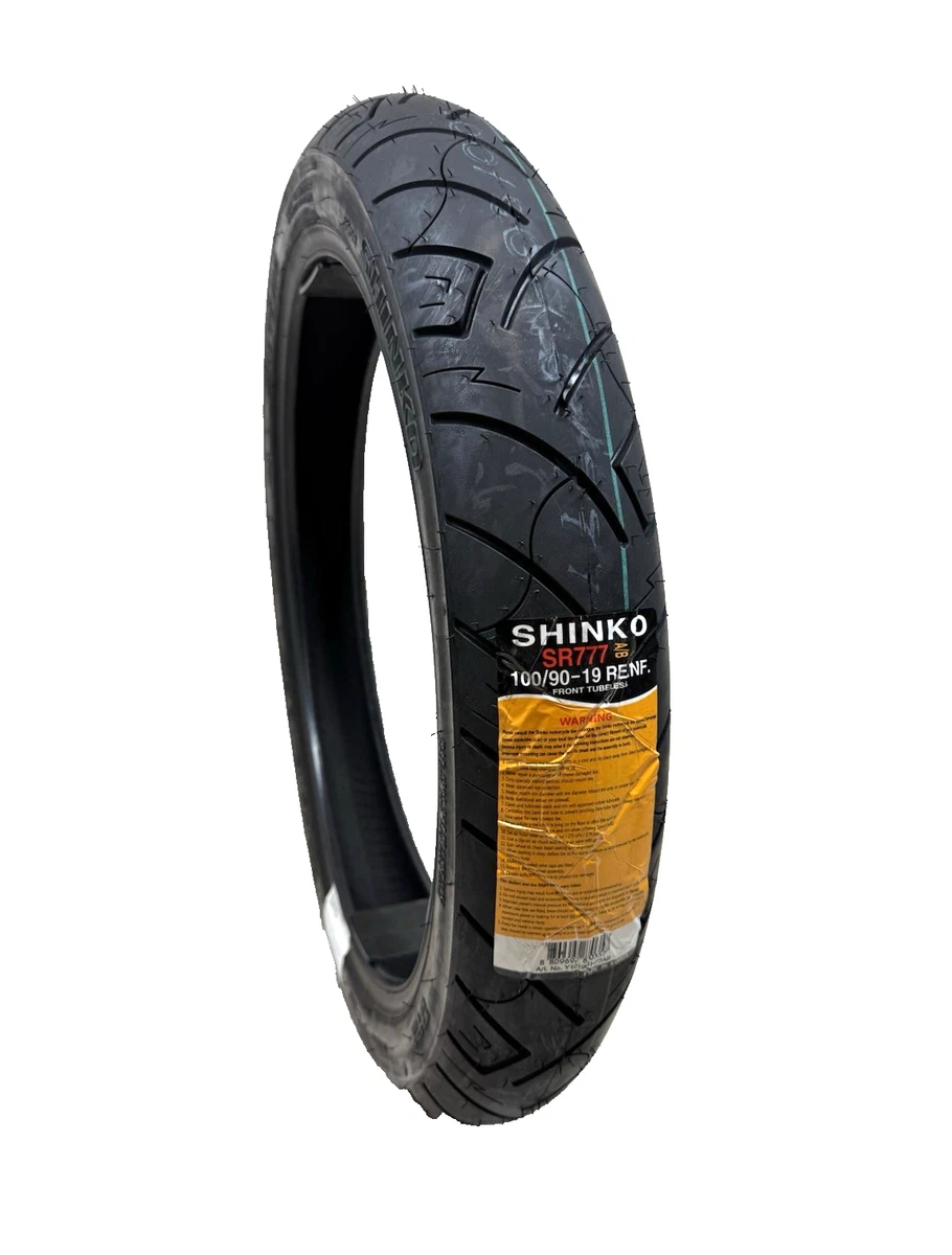 Buy Shinko - 87-4587 - SR777 Black Walls Front Tire, 100/90-19