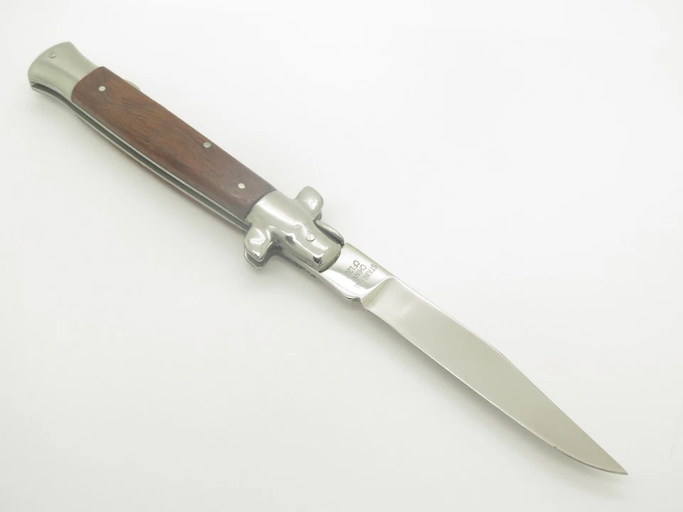 Navaja de bolsillo plegable vintage marca Tomahawk con mango de madera CF128 Foto 2 de 4