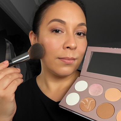 OKALAN 8 Colors Marble Shimmer Face Palette Pigmentation Glow | 0.84 ozMakeup 