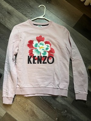 KENZO Paris Pink Flower Crew Sweatshirt (Retail $200+) - Size S