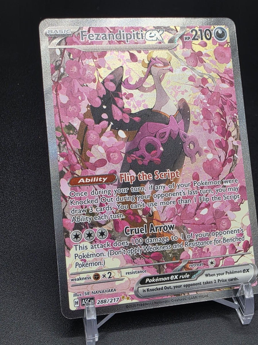 Pokémon TCG Fezandipiti ex 288/217 Ascended Heroes SIE NANAHARA SIR Holo