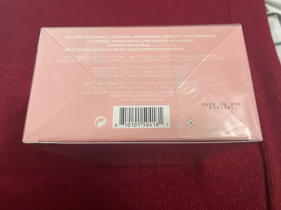 🌸 NICKI MINAJ 粉色星期五 2 香水 3.4 盎司淡香水喷雾全新未拆封 💓 — 第 3/3 张图片