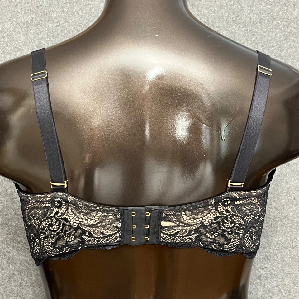 Sujetador Third Love 40H 24/7 Encaje Balconette Moldeado Superposición Con Aros Bruja Gótica Foto 4 de 4