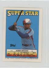 1988 Topps Super Star Sticker Back Cards Hubie Brooks Dan Plesac ( 203) #10 0au4