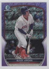 2023 Bowman Chrome Prospects Purple Shimmer Refractor 74/250 Blaze Jordan uk2