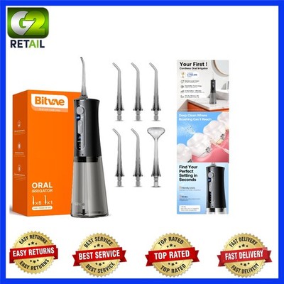 Revolutionary Cordless Water Dental Flosser - 300ml with 5 Intensity Settings