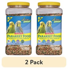  2 pack 3-D Pet Products Premium Parakeet Food, 5.0 lb. Stay Fresh Jar New