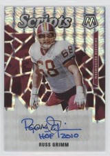 2020 Panini Mosaic Scripts Russ Grimm #S9 Auto HOF 5f7