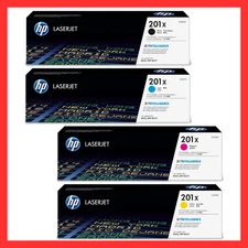 HP 201X High Yield Toner Set (Black,Magenta,Cyan,Yellow) - Pack Of 4 - NEW!!!