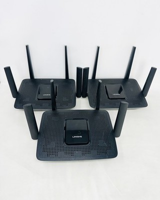 LOT OF 3: LINKSYS MR9000/8300 Max-Stream Tri-Band AC3000 Wi-Fi 5 ROUTER NO AC 