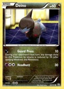 Deino (94) Common Dragons Exalted 94/124 Pokémon TCG