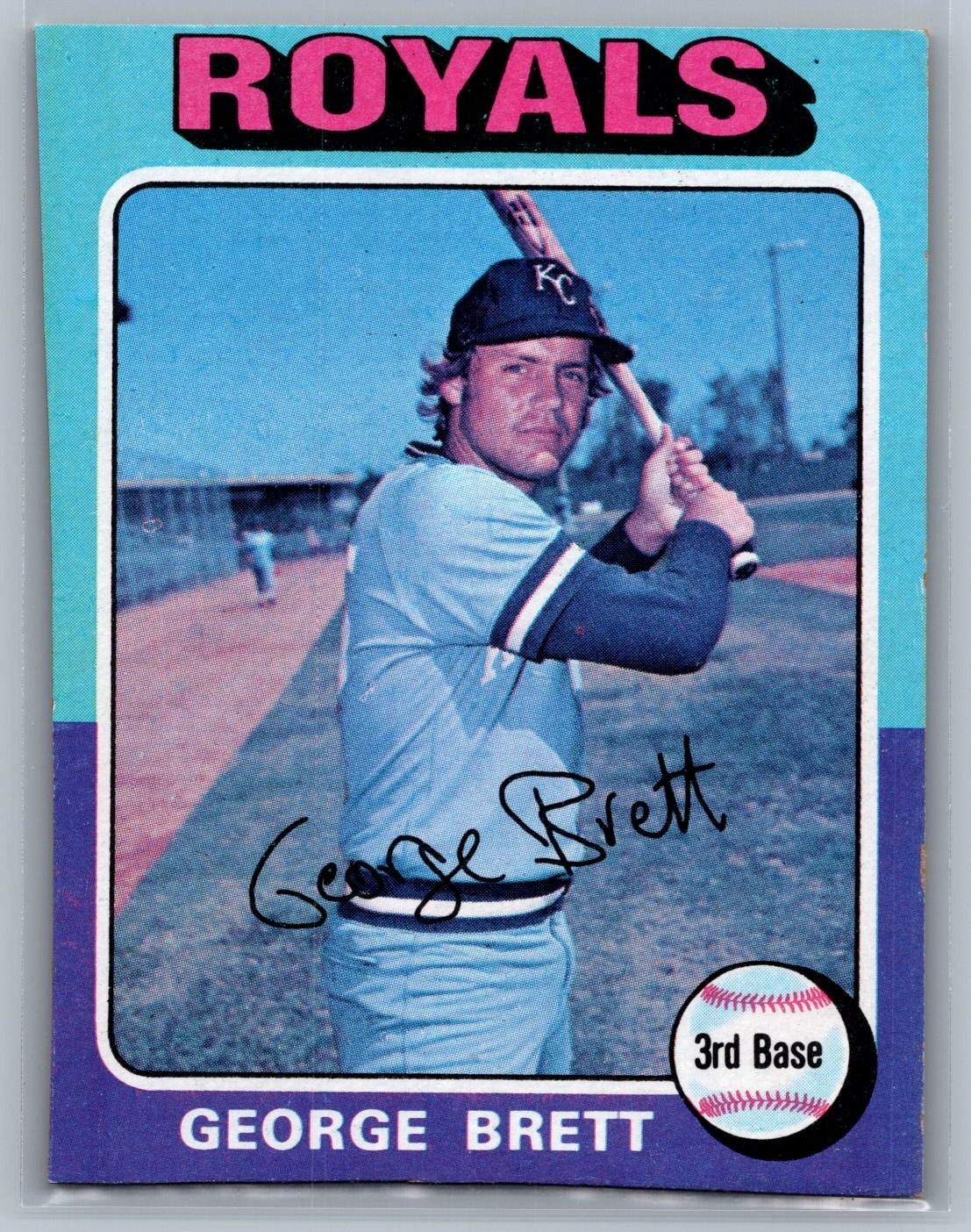 1975 Topps - George Brett #228 (RC) - HOF VG (Trimmed)