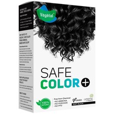 Vegetal Safe Hair Color -Soft Black 50gm - Certified Organic Chemical and Allerg