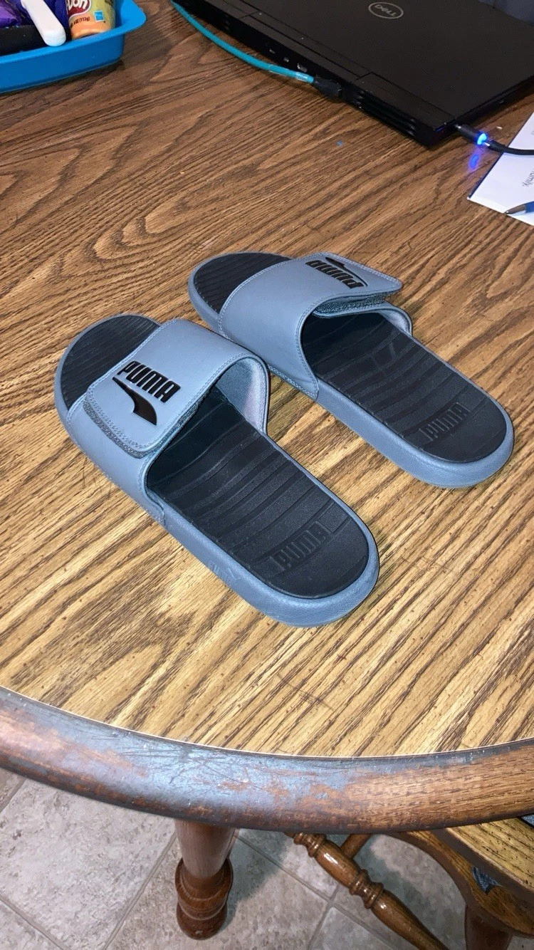 Sandali da uomo PUMA Cool Cat 2.0 slide taglia 9 grigi comodi sportivi casual