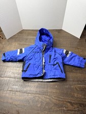 Columbia Toddler 2T Blue Hooded Ski Winter Jacket Coat Insulated Reflective 75 