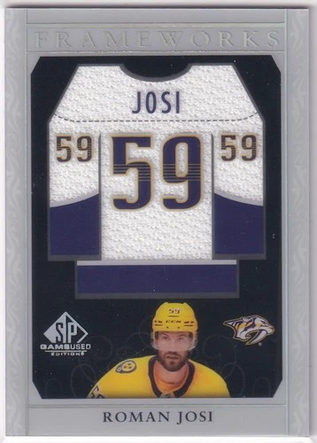 21/22 UD SP GAME USED ROMAN JOSI FRAMEWORKS JERSEY
