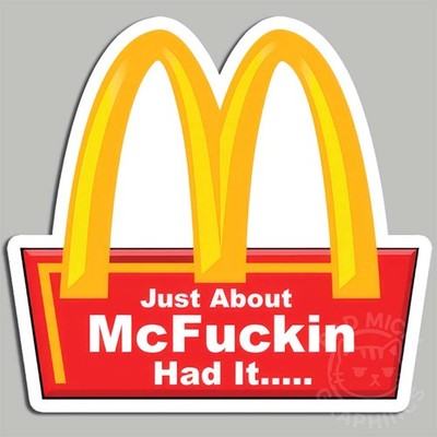 Almost McFuckin Had It Funny Meme Gloss Decal Sticker Made in USA Various Sizes
