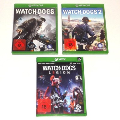3 Xbox One + Series X|S Spiele Watch Dogs Trilogy Teil 1+2+3 Legion Uncut USK18