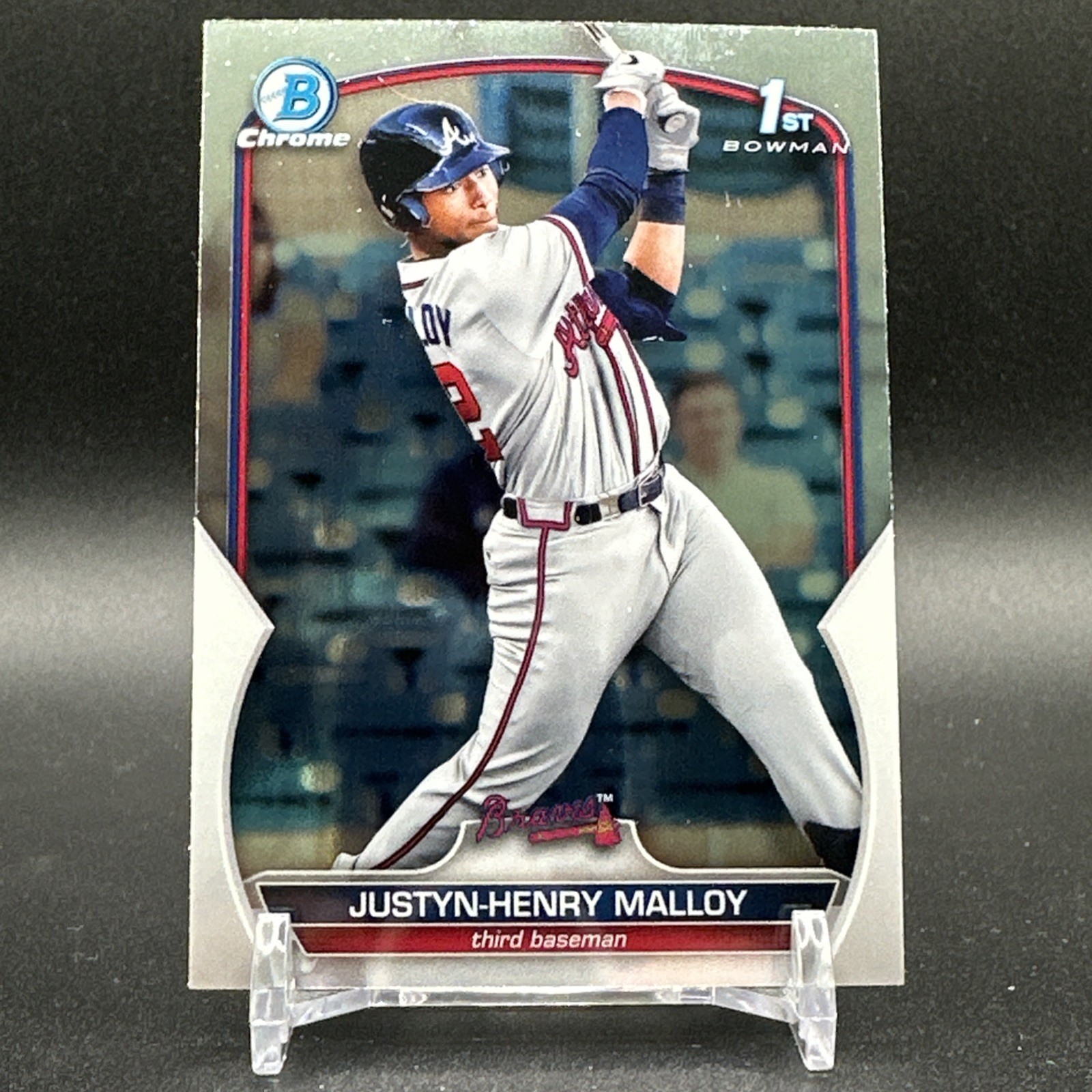 Justyn-Henry Malloy 2023 Bowman 1st Base Chrome Atlanta Braves #BCP-51