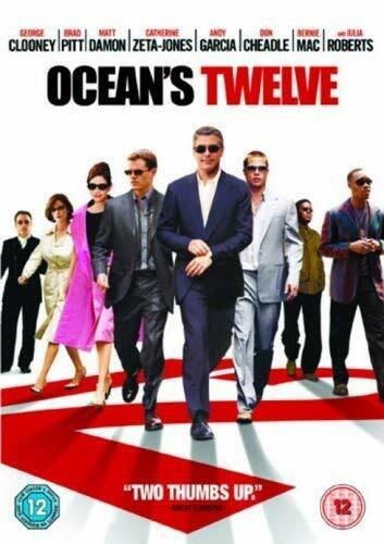 Oceans Twelve George Clooney Bradd Pitt Matt Damon Andy Garcia Julia Roberts