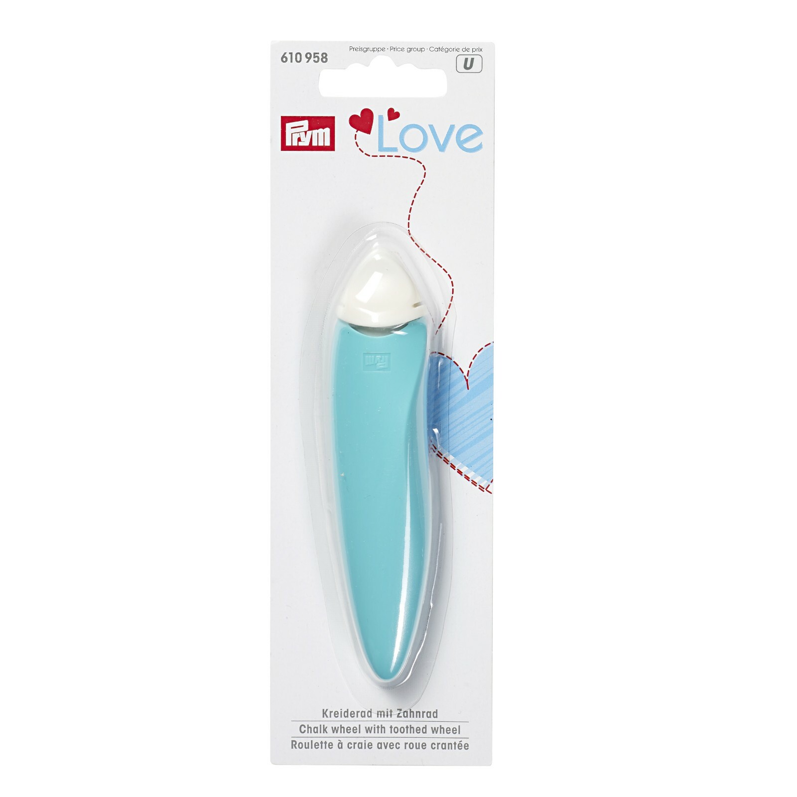 Prym Ergonomic Chalk Wheel - Precision Fabric Marking Tool - Refillable Tailors