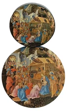 Vtg Springbok 1965 Circular Jigsaw Puzzle~Adoration of the Magi~Complete