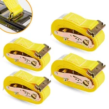 KODIAK 4 Pack 2"x12' E Track Ratchet Straps, Ebclosed Trailer Tie Down, 4400lb