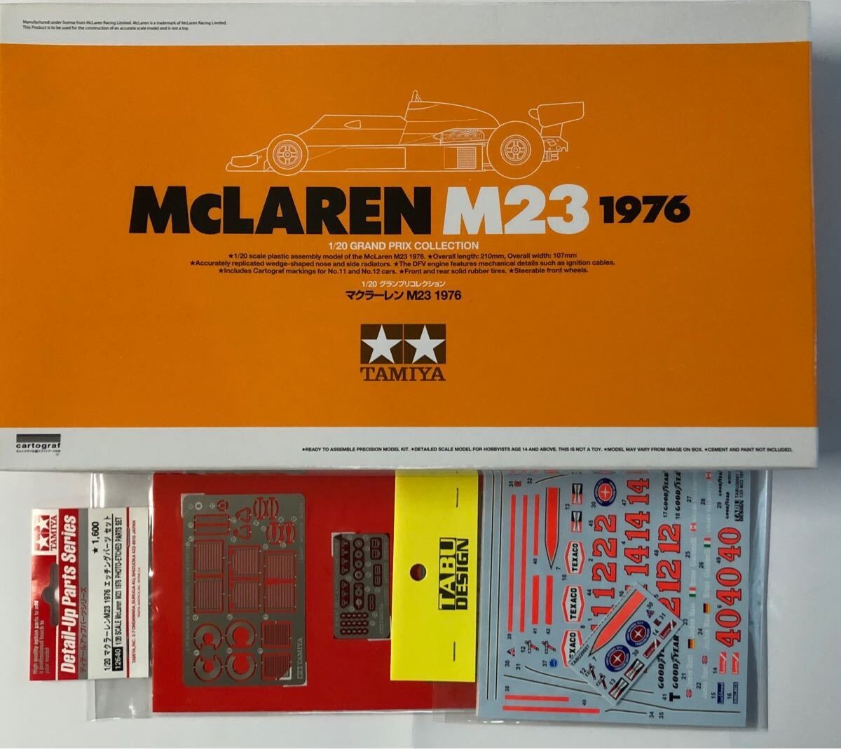 タミヤ McLaren M23 1976 & Williams FW 07 Tamiya McLaren M23 1976 & Williams FW 07 1/20 Model Kit