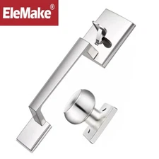 Front Exterior Door Handle+Door Knob Interior Exterior Reversible Lever No Lock