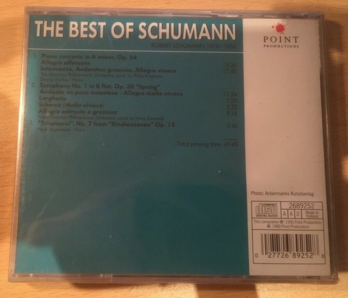 Schumann "The Best Of Schumann" NEW & SEALED CD *Various Orchestras* - Picture 2 of 2