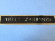 Rhett Warrener Name Plate Florida Panthers
