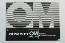 191520 Olympus OM System Winder 1 Genuine Original User Instruction Manual