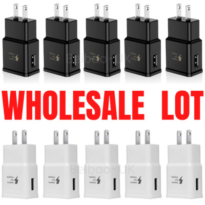 Wholesale Lot For Samsung Note 8 Adaptive Fast Charging USB Wall Charger Adapter