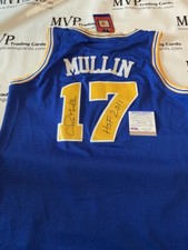 PSA/DNA Authentic Chris Mullin Autograph Golden State Warriors Jersey w/ HOF 046