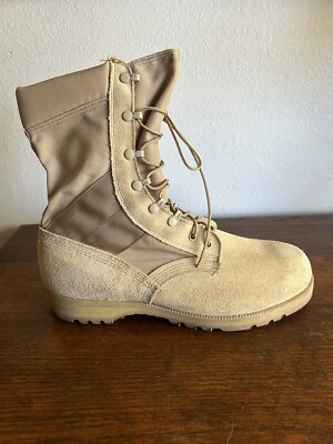 Vibrant Sand Colored Combat Military Tactical Boots Size  display picture 1
