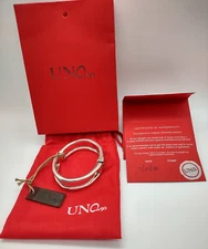 Uno De 50 Silver Plated Hinged Bracelet - SRP $255 - Handmade in Spain