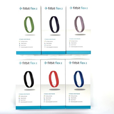 Fitbit Flex 2 Health Activity Sleep Tracker Sports S & L Band Bluetooth NEW