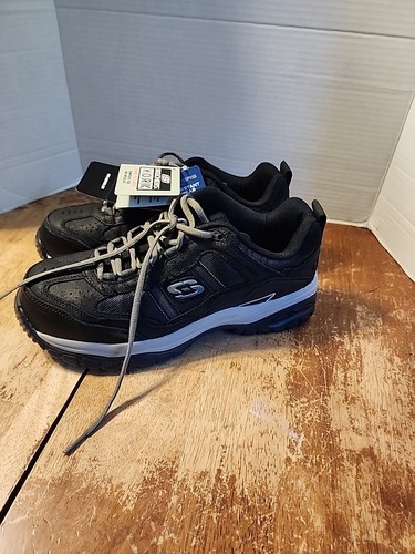 Skechers Men's 8.5 Work Relaxed Fit Soft Stride Comp Wide Safety Toe Shoes - Picture 4 of 11