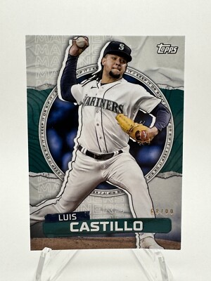 Seattle Mariners Ripped 2023 Topps RIP Ripped Luis Castillo /99 Seattle Mariners Already Ripped ...