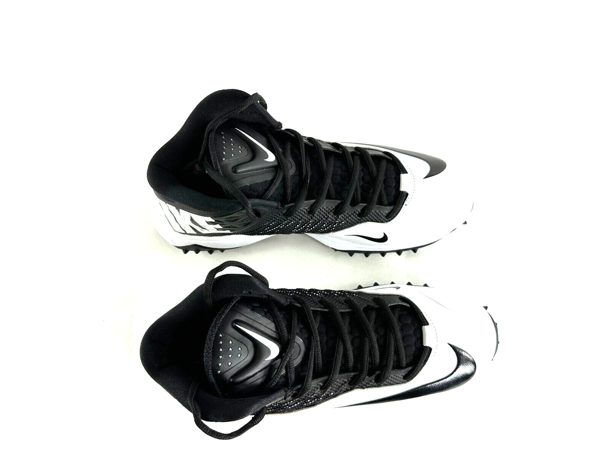 Nike Zoom Code Elite Destroyer Football Cleats Black White 603351-100 Mens 11.5 Nike Zoom Code Elite Destroyer 2013 Football Cleats Black  main image 2