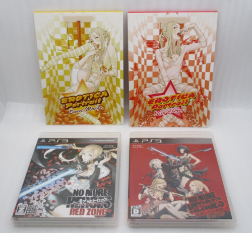 PS3 NO MORE HEROES Regular Edition & Red Zone Ver. w/ portraits Japan import - Picture 1 of 10