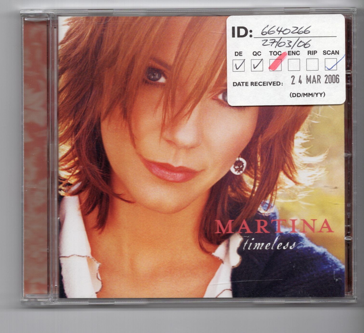 (JO706) Martina McBride, Timeless - 2005 CD