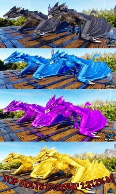 ARK Survival Ascended Lightning Wyvern NEW TOP STATS PVE PS5/XBOX/PC