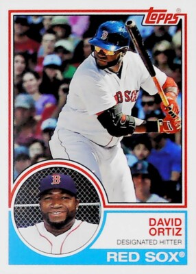 2015 TOPPS ARCHIVES #292 DAVID ORTIZ 1983 VARIATION BOSTON RED SOX
